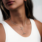 Colorful Life Toggle Necklace, Solid Sterling Silver